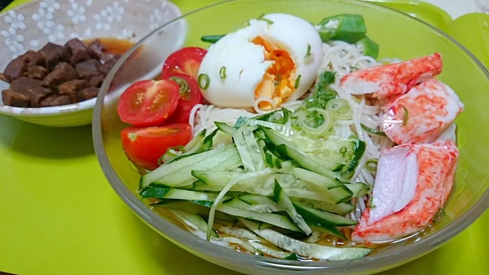 ぶっかけそうめん！&まぐろの角煮|sunさん