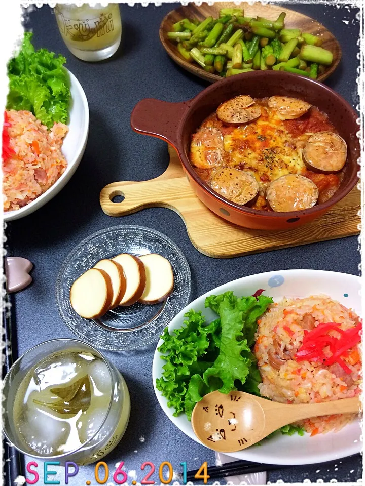 Snapdishの料理写真:9/6の夕ご飯🍴|みきぴょん♪さん