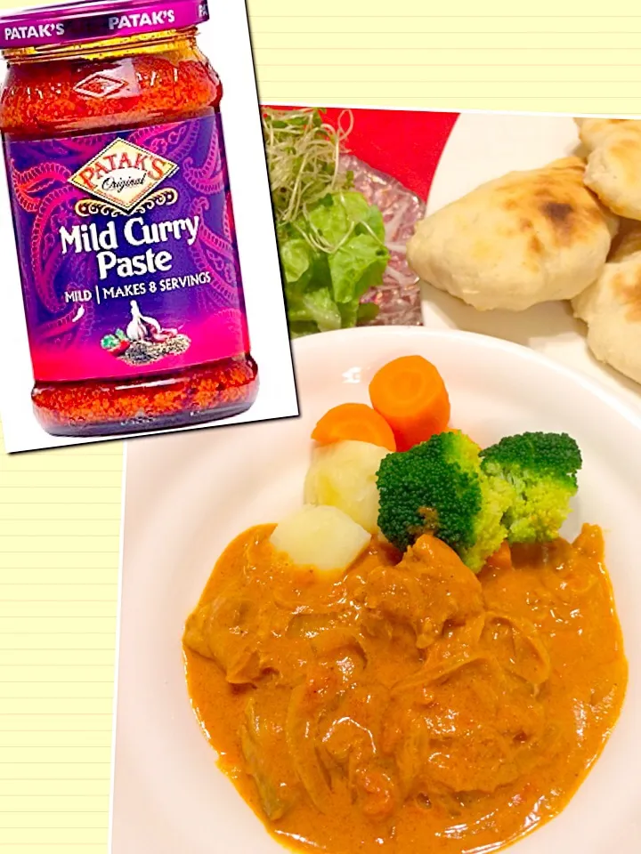 PATAK`S Mild Curry Pasteで作ったインドカリー|まるまさん