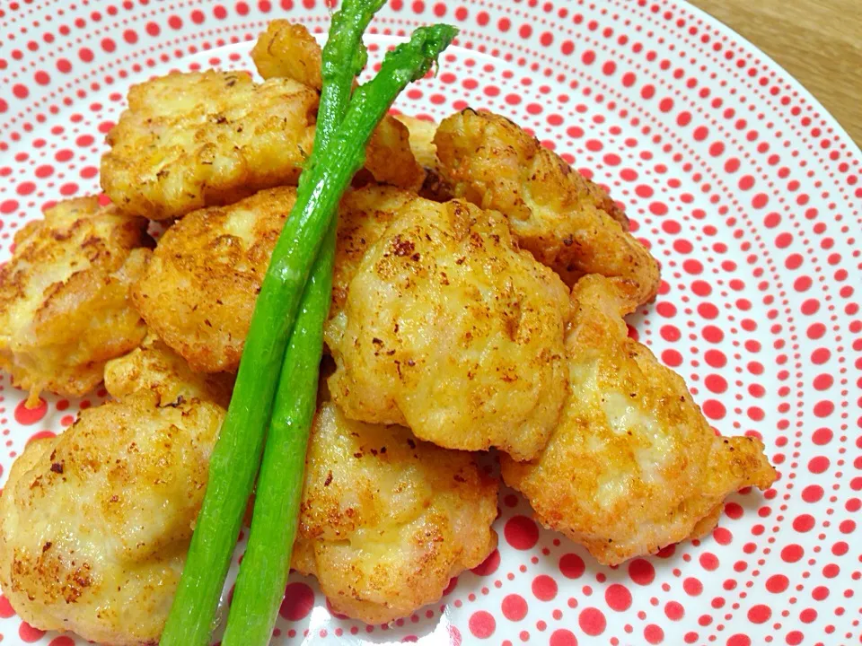 鶏胸肉と豆腐のナゲット|みにさん