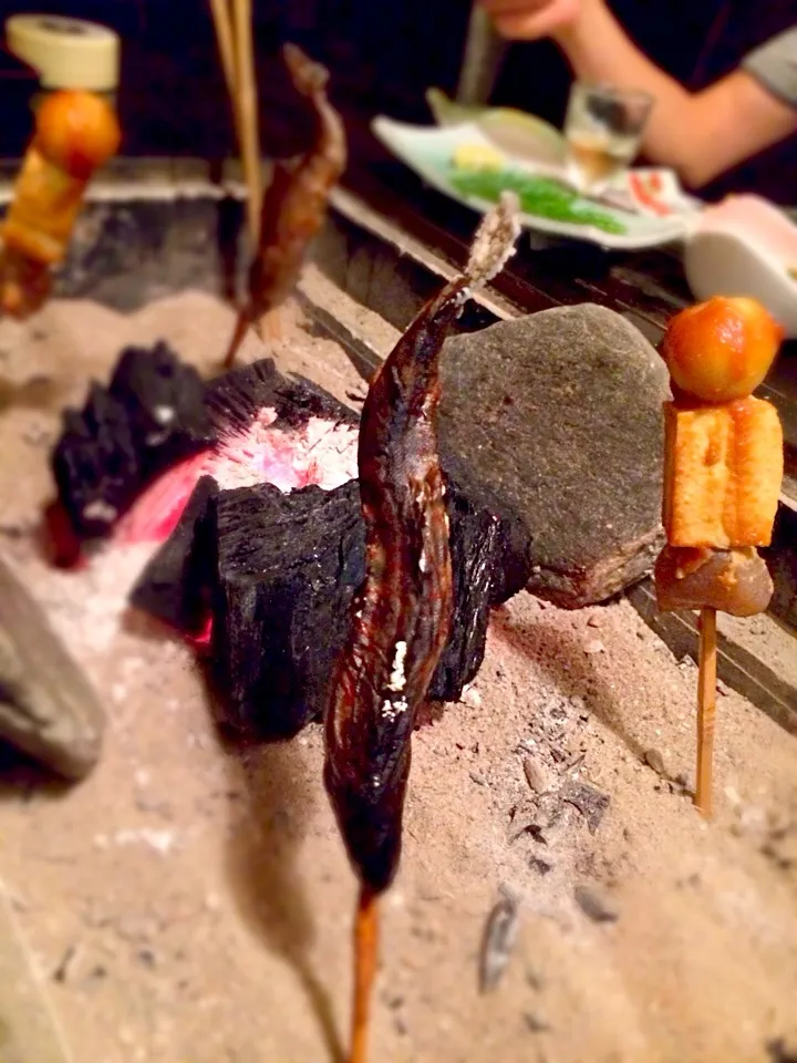 徳島、あめごの塩焼き、でこまわし|くぽさん