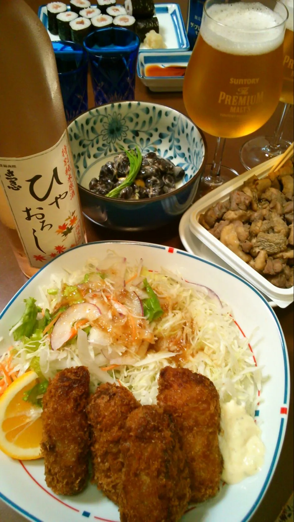 爽やかなビールと備前の銘酒「さつき心ひやおろし」で乾杯！ おかやまの食卓は、日本一☆彡|日本だんらん協会さん