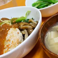 Snapdishの料理写真:とりつくねと野菜の味噌丼|くらた さやかさん