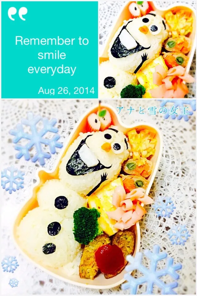 Snapdishの料理写真:❄️アナと雪の女王 オラフお弁当❄️|Tomomi.さん