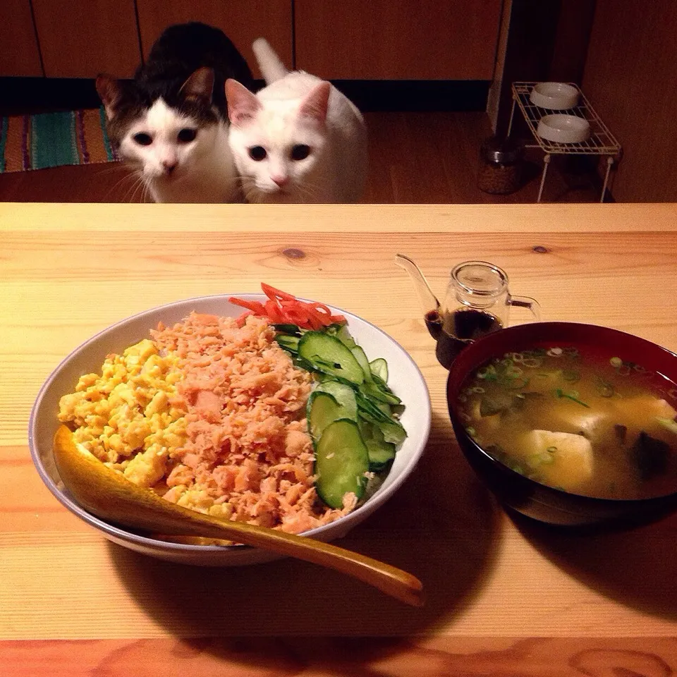 三色丼。|naouさん