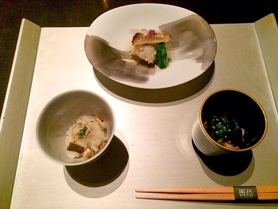 Snapdishの料理写真:Truffle Soba, hamo to matsutake|Kath Kanekoさん