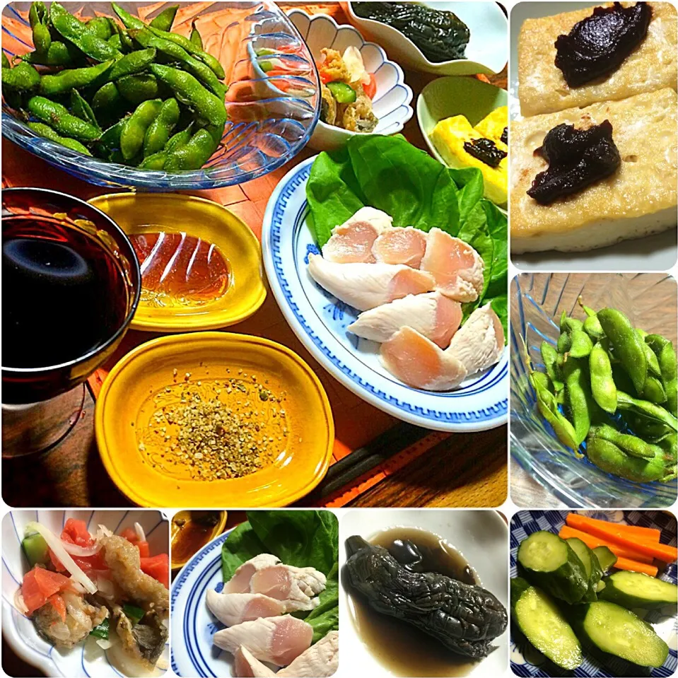 夏の終わりの晩ご飯〜茄子の忘れ煮など・実家にて♡|angiee♡さん