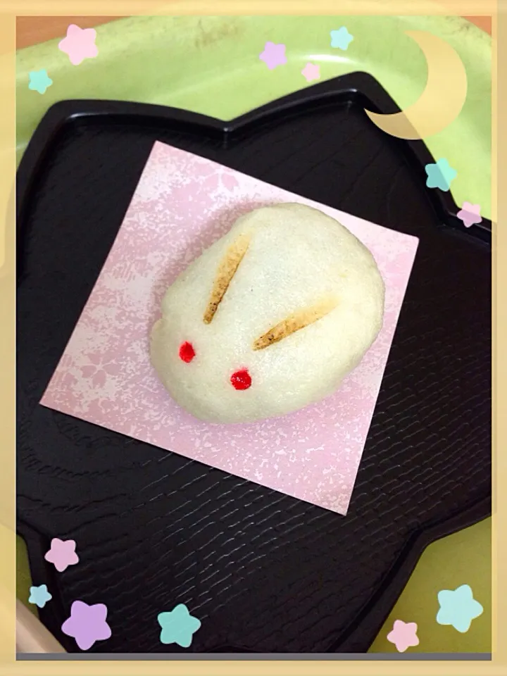 Snapdishの料理写真:うさぎ饅頭🌕|🐶すずりんさん