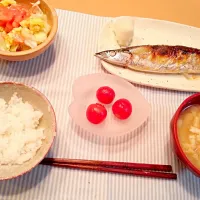 Snapdishの料理写真:初物秋刀魚♪|みわさん