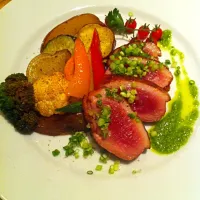 Roasted duck and vegitable|orie matsukawaさん