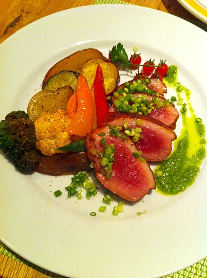 Roasted duck and vegitable|orie matsukawaさん