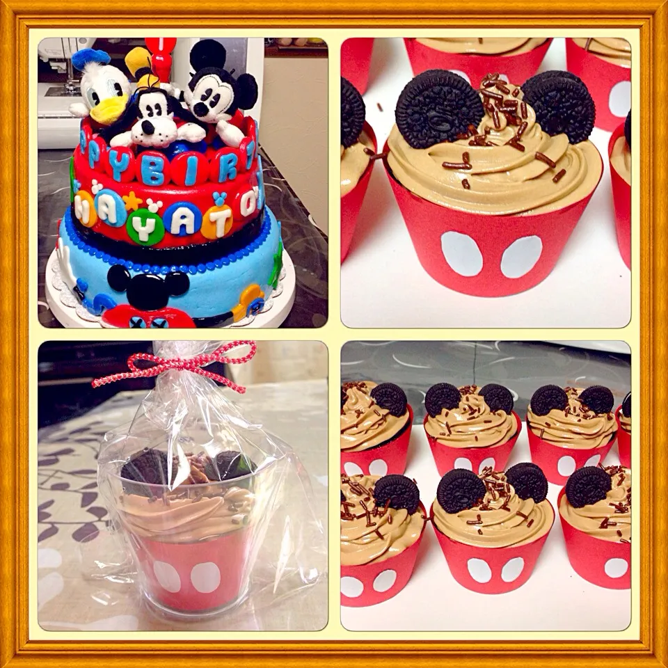 Miki mouse birthday cake and cupcake souvierner|Alma Kairanさん