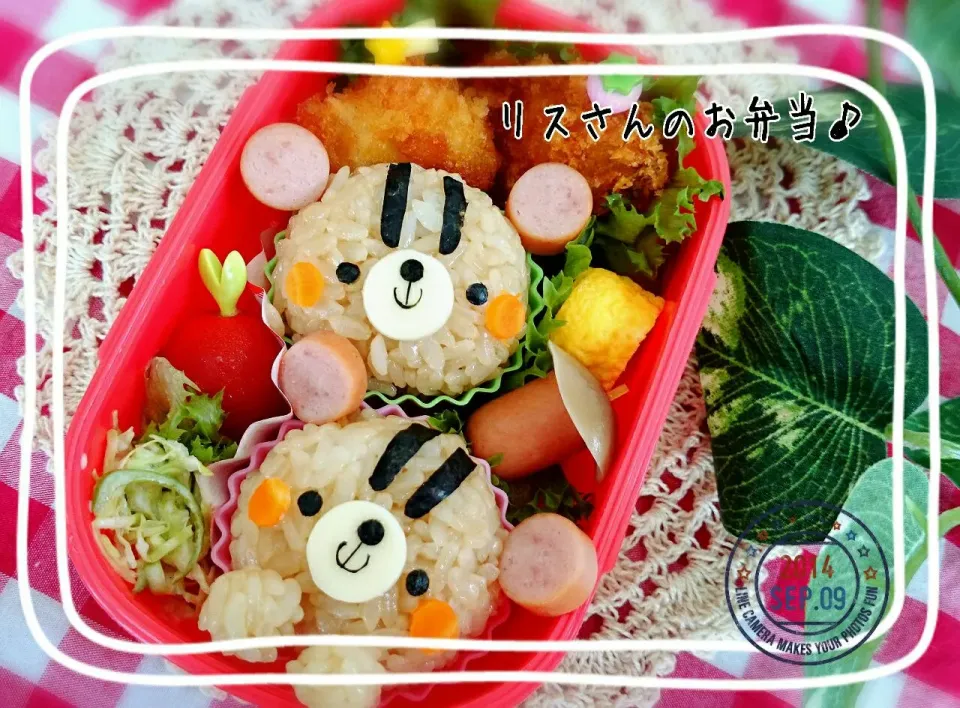 Snapdishの料理写真:リスさんのお弁当♪|mokoさん