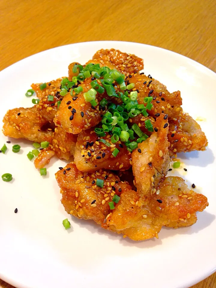 吉野亜矢子さんの料理 ヤンニョムチキン|まつださんさん