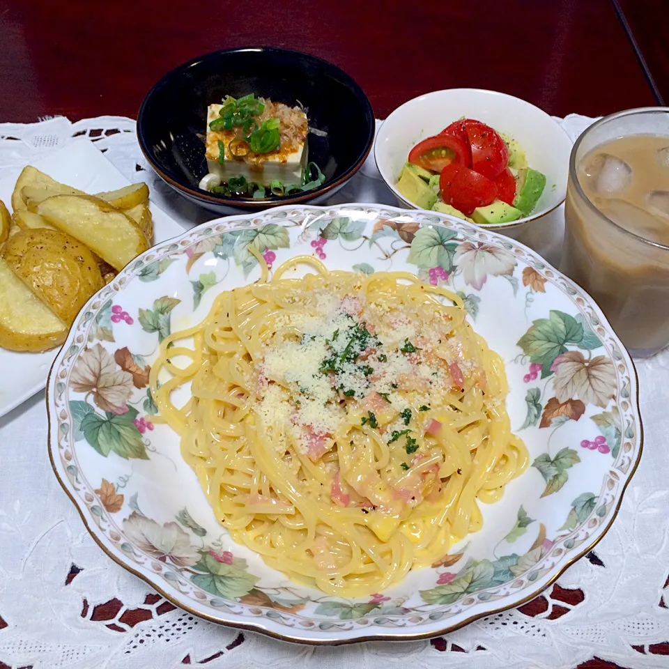 生クリームを使用したかるぼなーら🍝🍴😋💖✨|♥️さん