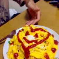 Snapdishの料理写真:彼氏へ♡オムライス|ゆかっぱ:-)さん