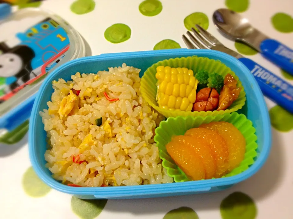 2歳8ヶ月用 チャーハン弁当🍱|チビミミさん