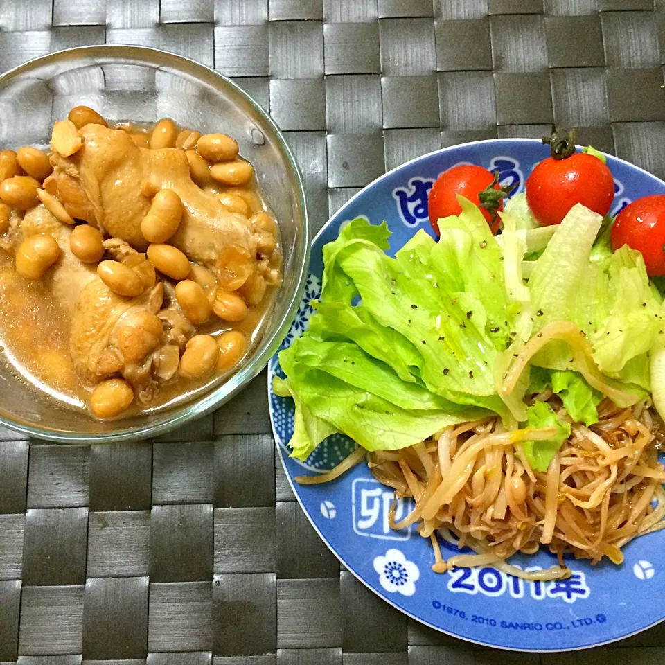 糖質制限食@手羽元と大豆煮(ラカントs使用)|miuさん