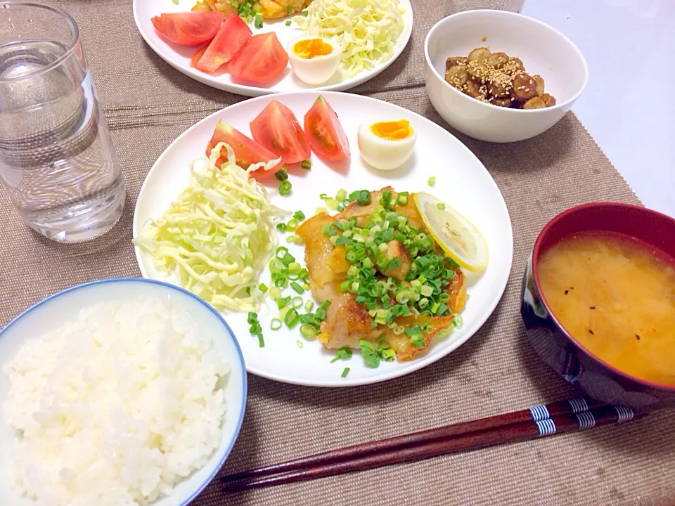 鶏モモ肉のネギ塩焼き|且さん