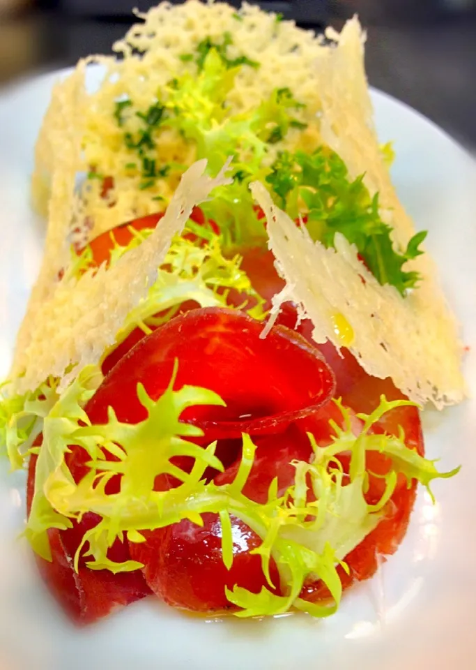 Bresaola salad with lemon dressing|thu reinさん