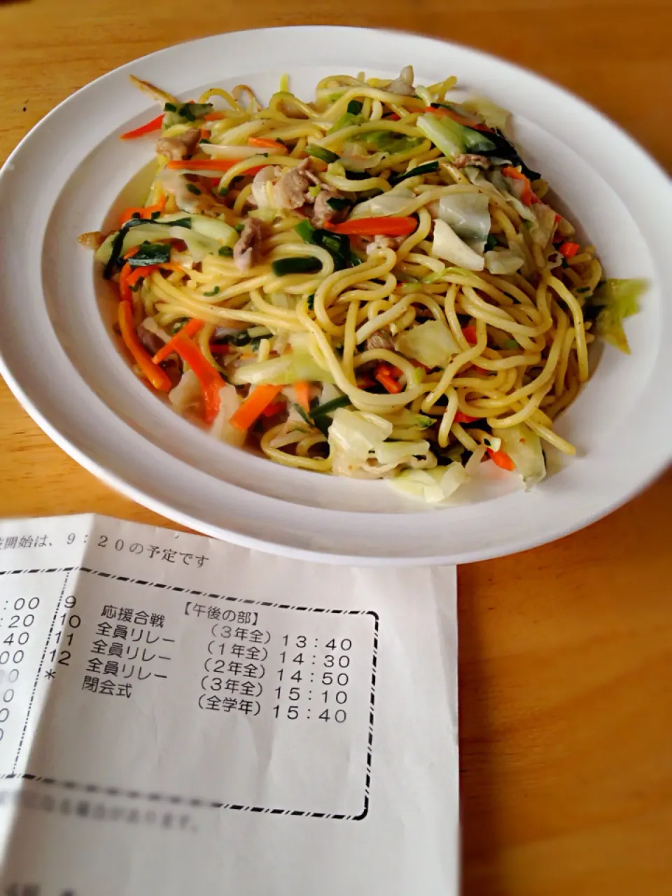 母の昼ごはん🍴具沢山塩焼きそば|ashushikaママ♡さん