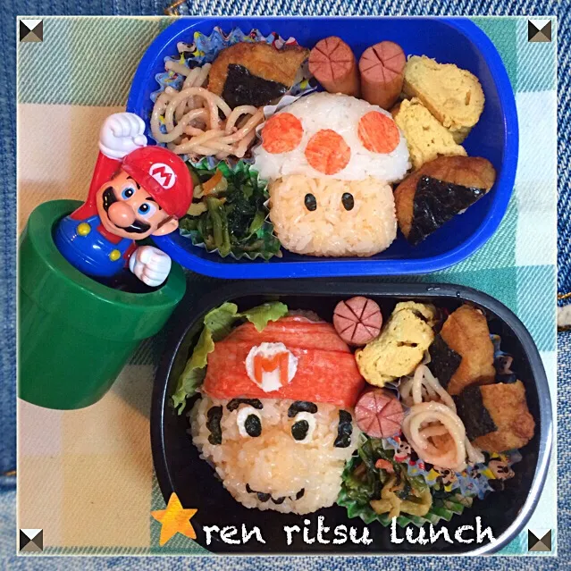 マリオ＆キノピオ弁当☆|ひぃちゃんさん