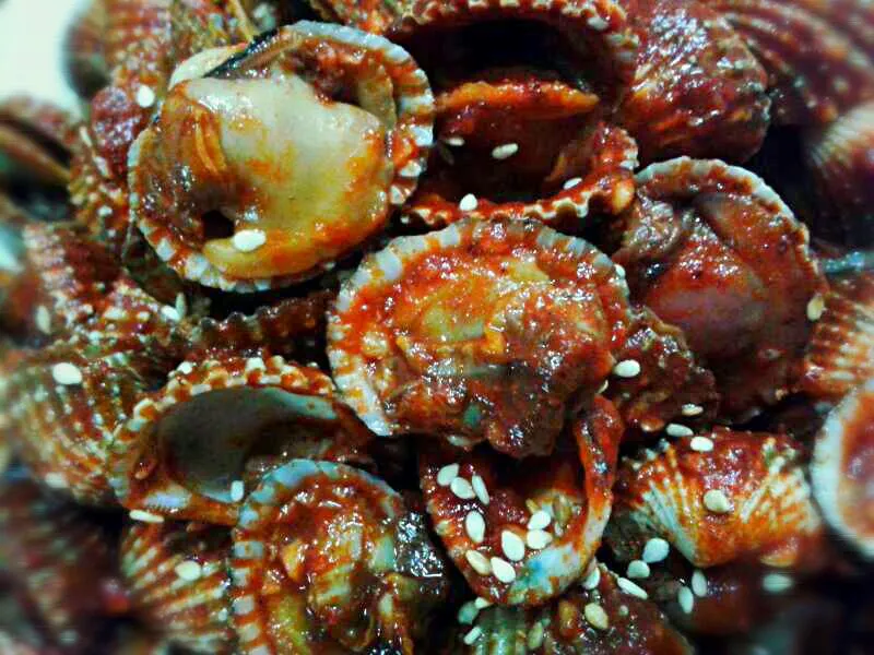 Marinated spicy cockles #home made #spicy #exotic food # seafood #Korean cuisine|Kenex Kum Chee Kuanさん