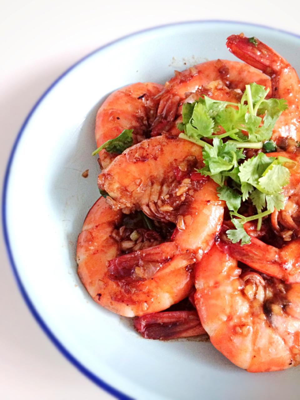 Fried prawns in oyster sauce/12Dragon SnapDish[スナップディッシュ] (IDuj48va)