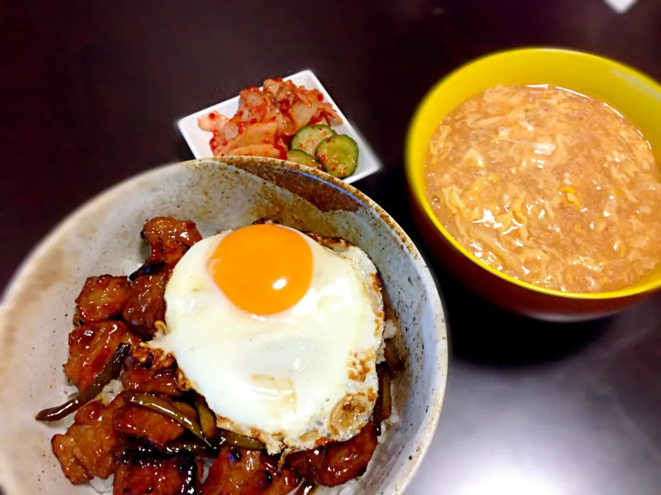 パパの夜ご飯♡|ゅぃさん