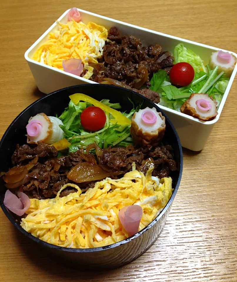 Snapdishの料理写真:9月11日2人弁当🌸|川上千尋さん