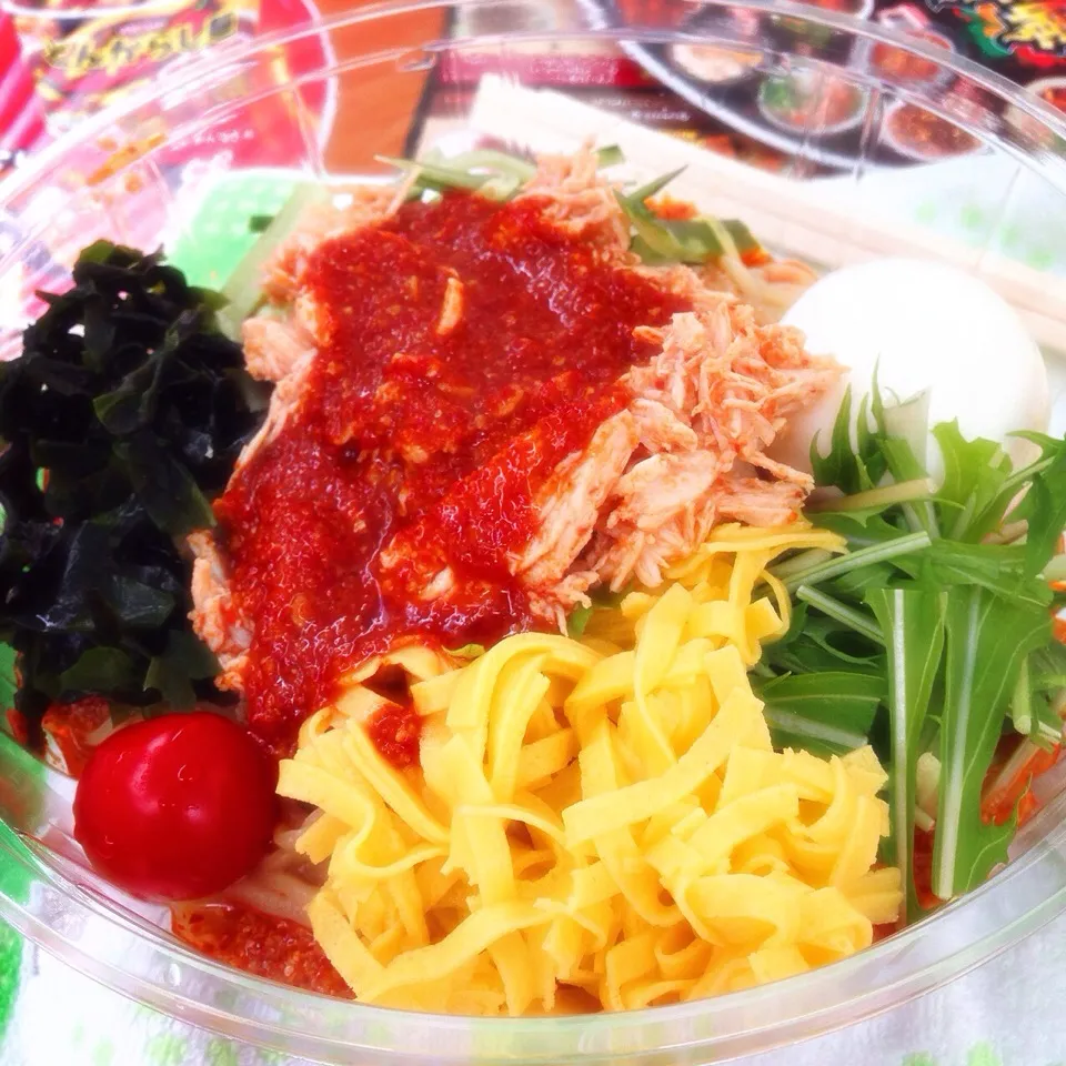 蒙古タンメン中本の激辛グルメ祭りオリジナルメニュー❗️冷し辛ソーラー麺激辛✨|あぃあぃさん