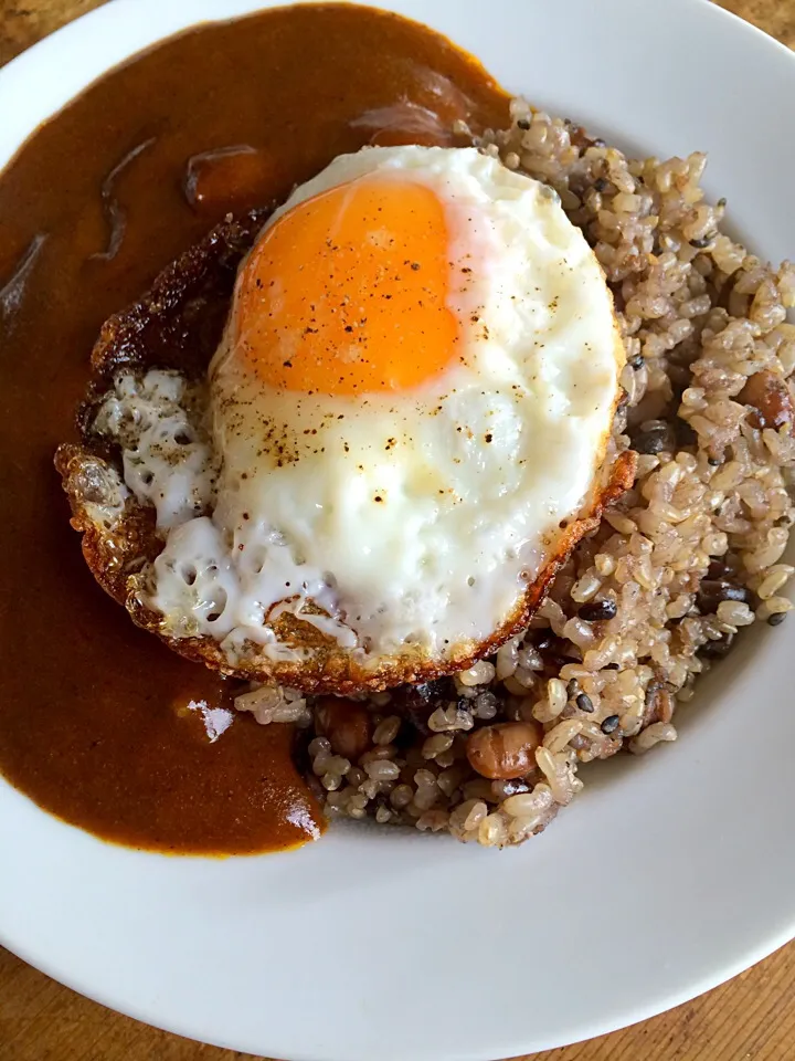 煎り豆雑穀玄米ご飯でカレー‼︎|Yoshinobu Nakagawaさん