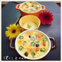 Snapdishの料理写真:あやちゃんの豆腐の和風グラタン♡