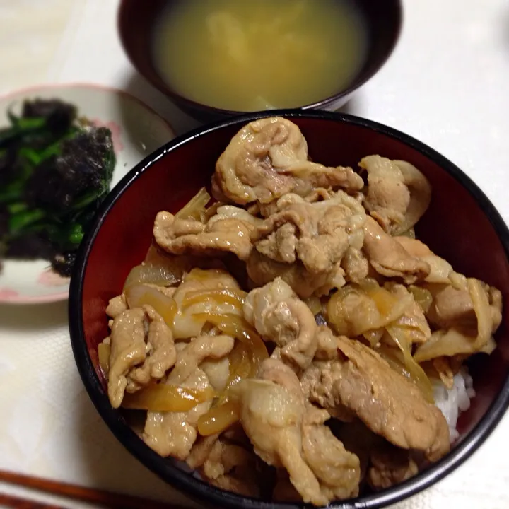 今夜はママさん手作りの十勝の豚丼！はじめて食べたけど美味しかった♡|NanaMOさん