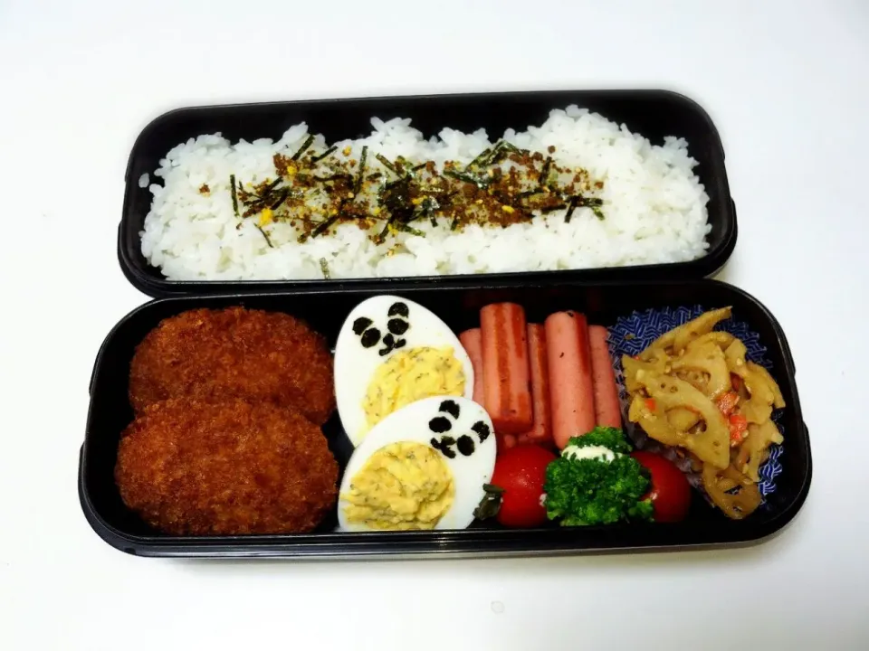 Snapdishの料理写真:久しぶりのこの2匹♥パンダ弁当!(^O^)!|Michiko  Arakiさん