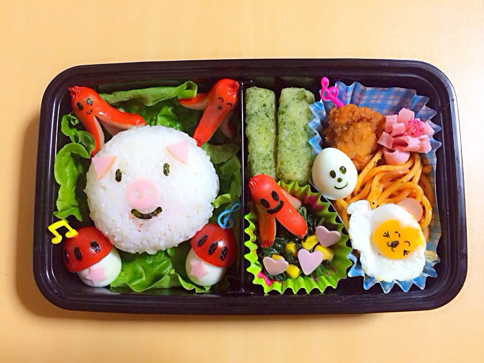 Snapdishの料理写真:今日のお弁当😅...えんそく😘|Charmieさん