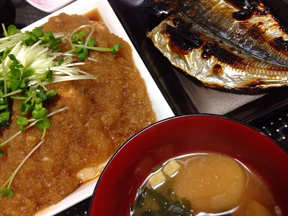 豆腐ハンバーグおろしあんかけ☆鯵の開き|MEGUMIさん