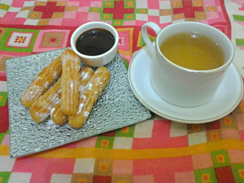 Homemade Churros with green tea #greentea #churros #homemade|Dwi Chairunissa Fさん