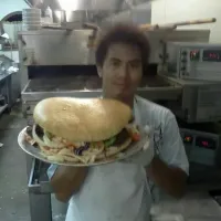 Snapdishの料理写真:15 inch burger