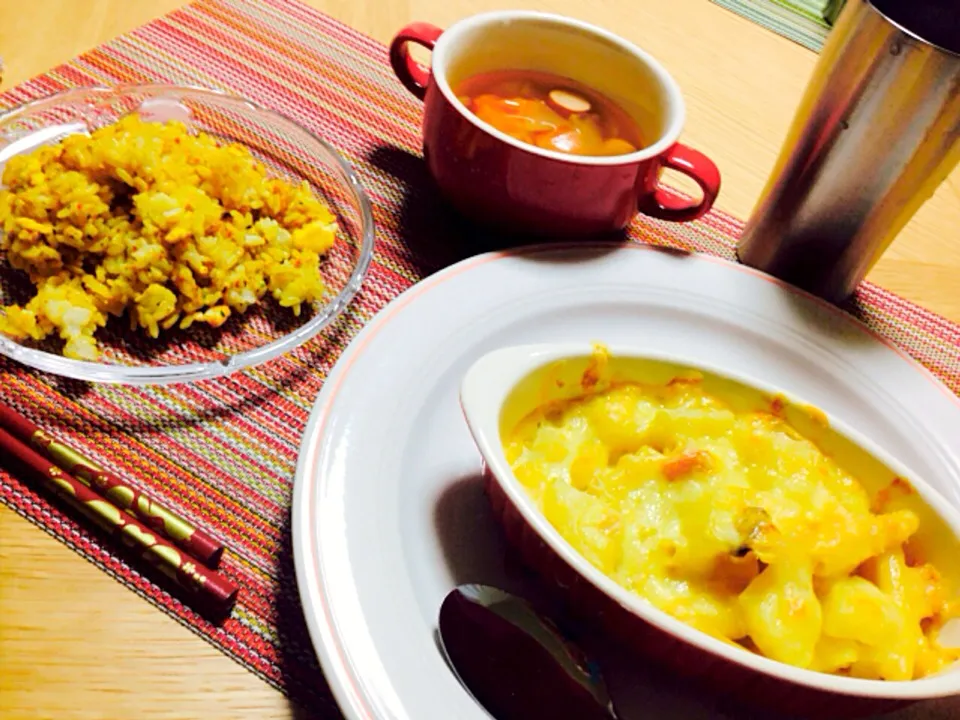 カレーピラフ＆グラタン＆野菜ポトフ|愛美さん