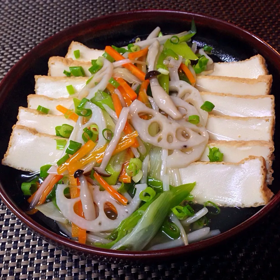 みきこさんの٩(◜ᴗ◝ )۶ お料理  厚揚げの野菜あんかけ|ランランらぁ〜んさん