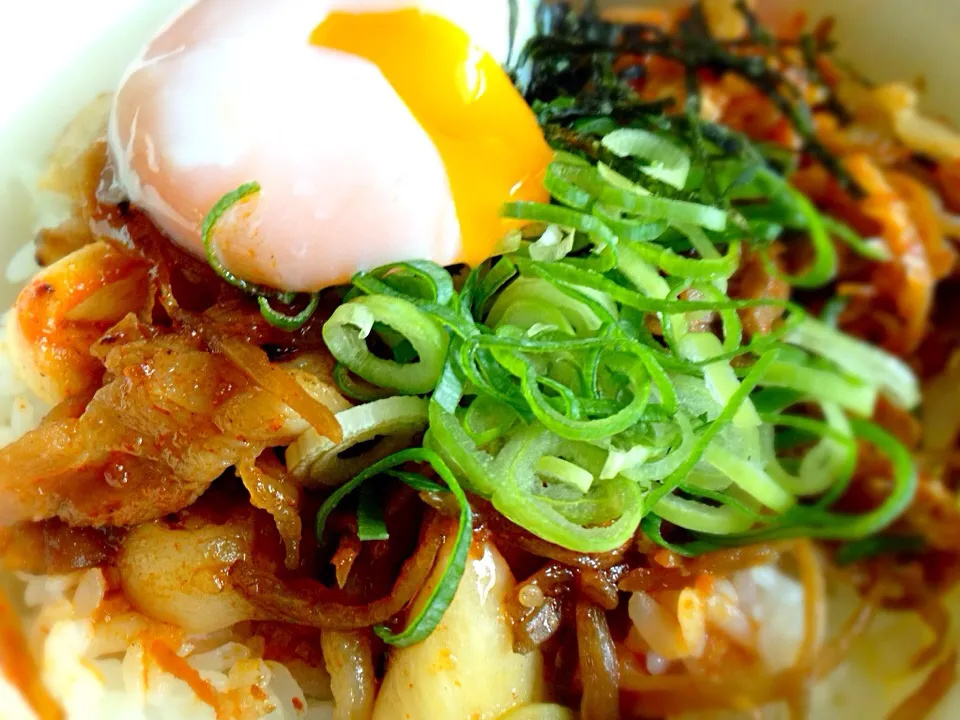 松屋のビビン丼です。|エミさん