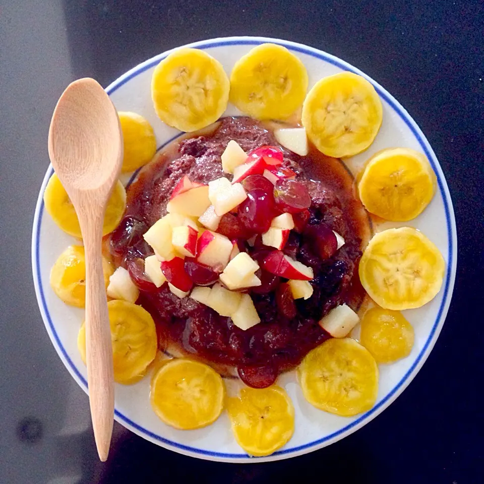 Choco Pudding with Fruit salad|wichudaleebonoiさん