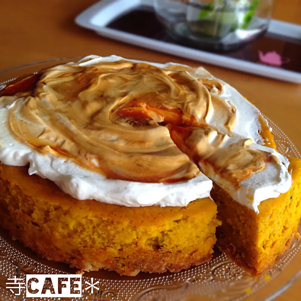 またまた！かぼちゃのとろりんケーキΣ(*ﾟ艸ﾟ*)|寺cafe＊さん