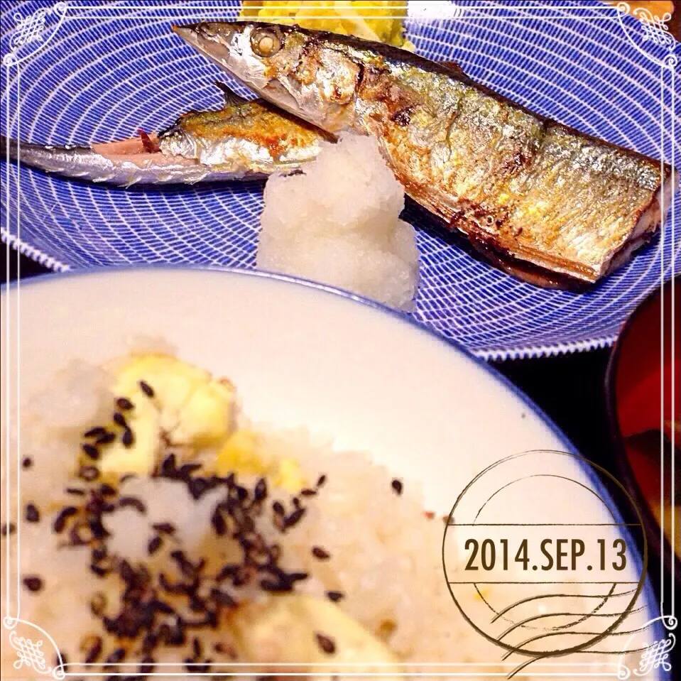 秋刀魚＆栗御飯な秋三昧夕ごはん(o^^o)|佐倉さん