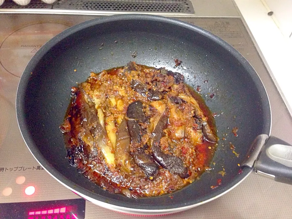 Spicy fried eggplant with dried shrimps|Swe Satoさん