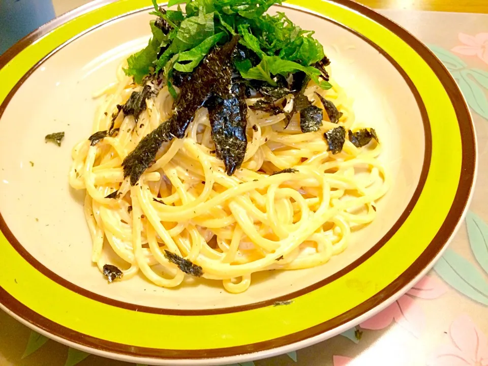 Snapdishの料理写真:明太マヨパスタで夕食🍝🍝|かずみさん