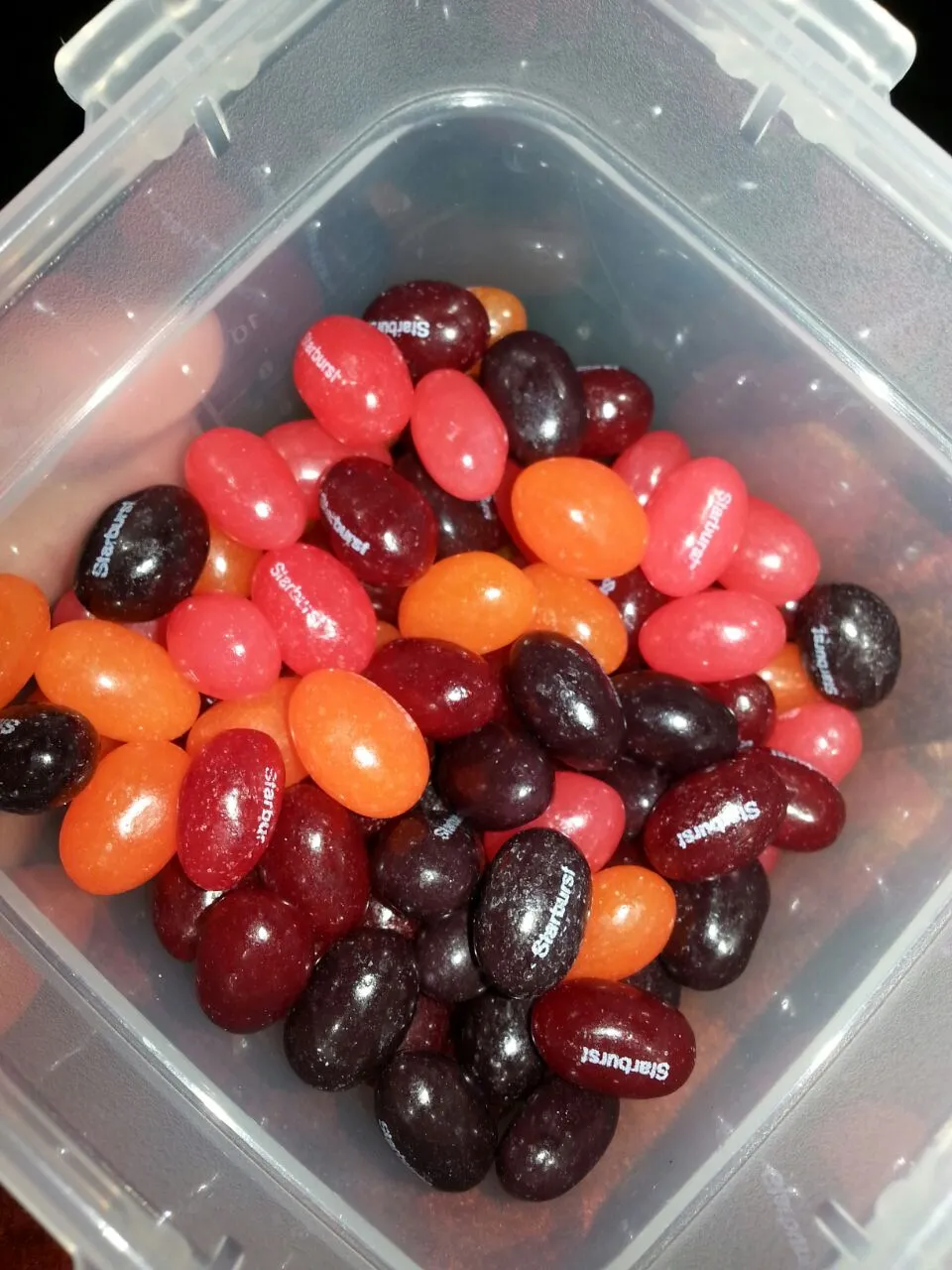 starburst jelly beans.  cherry,  strawberry, grape, and orange.|Polly Gelfusoさん