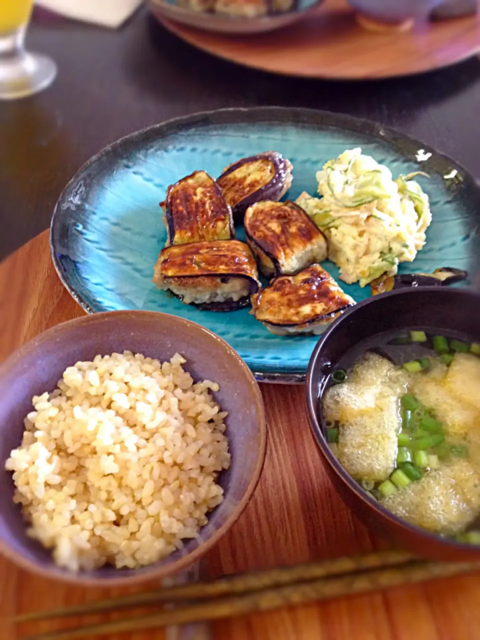 Snapdishの料理写真:挽肉の茄子挟み焼き|あお子ちゃんさん