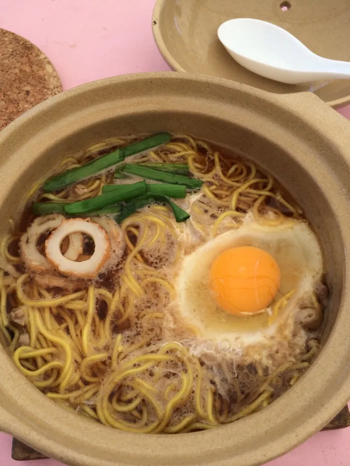 Snapdishの料理写真:お昼は須崎名物の鍋焼きラーメンね。|たけさん